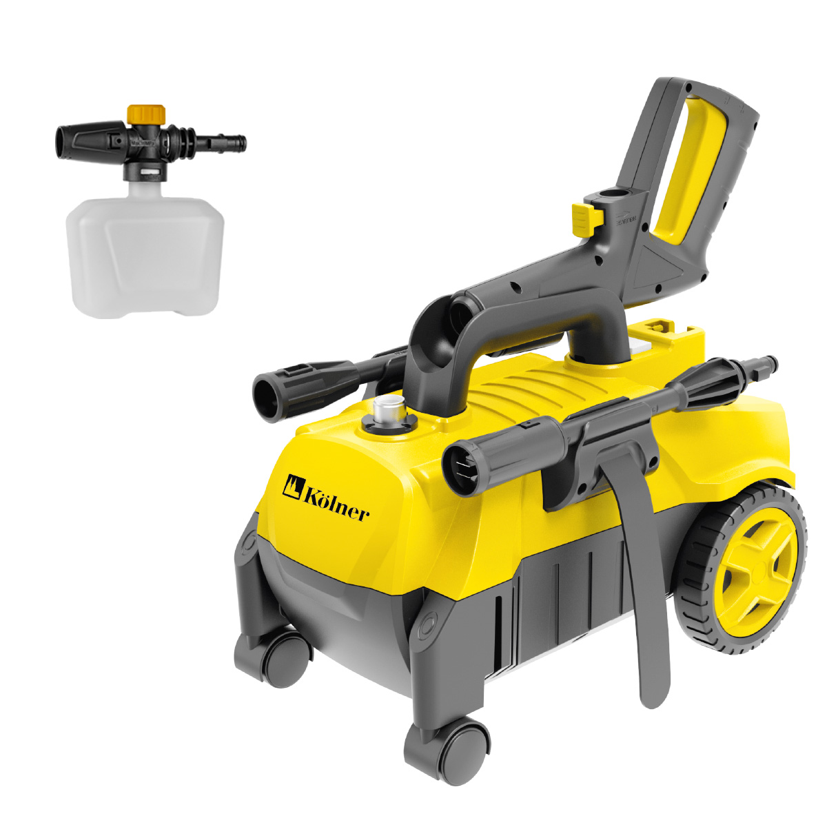 Мойка высокого давления Kolner K140F, 1600 Вт, 130 Бар, 480 л/ч, шланг 5 м
