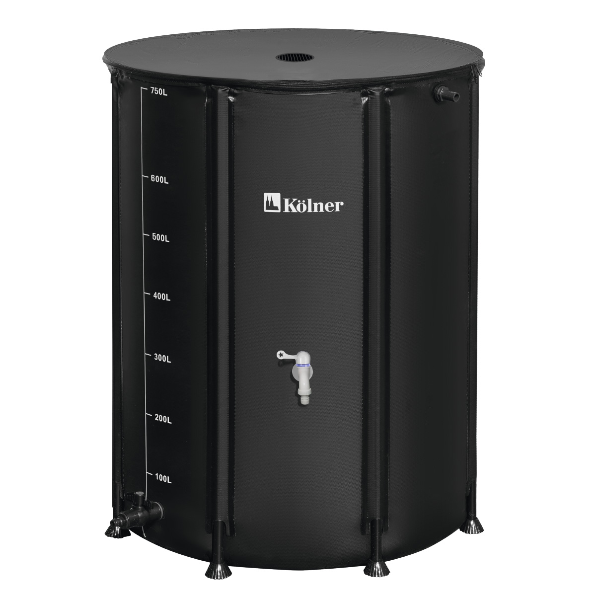 Фото Бочка для воды 750л, черная армированная Kolner KWB 750B