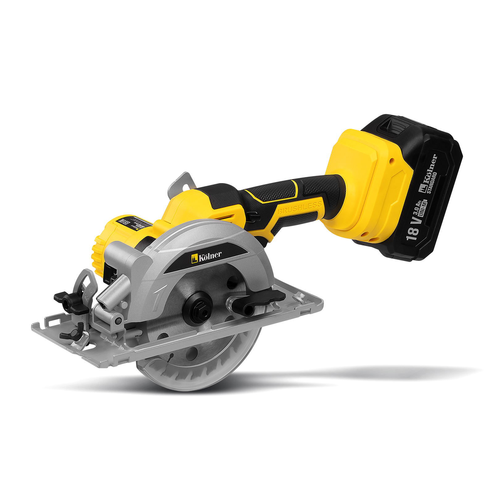 Фото Пила дисковая аккум. Kolner KCW 18BL-125-1K, 18V UNI-M Standard, с АКБ 3.0 А·ч и ЗУ, в кейсе