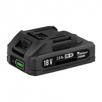 Изображение Дрель-шуруповёрт 18V UNI-M, 38Нм, BL, 10 мм Kolner KDD 18BL-1K (1х2Ач, ЗУ, кейс) в каталоге Kolner