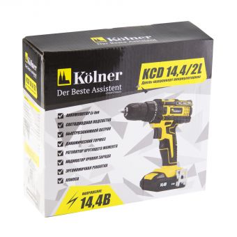 Cordless drill KOLNER KCD 14,4/2L 