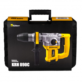Перфоратор 3 режима, SDS-PLUS, 26 мм, 890 Вт, Kolner KRH 890С (кейс, смазка, набор оснастки)