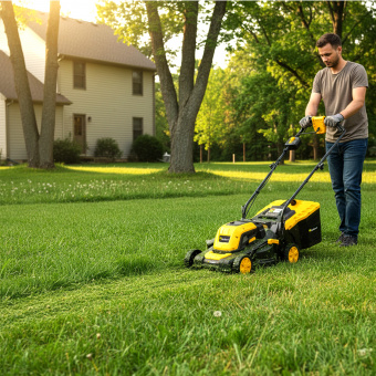 Изображение Газонокосилка бесщёточная 18V UNI-M, BL мотор, 33 см Kolner KLM 18BL-330-1 (1х4.0 Ач, ЗУ) в каталоге Kolner