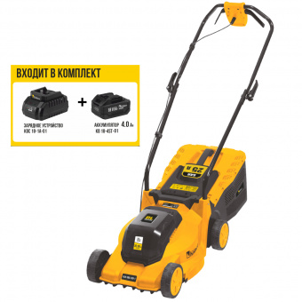 Изображение Газонокосилка бесщёточная 18V UNI-M, BL мотор, 33 см Kolner KLM 18BL-330-1 (1х4.0 Ач, ЗУ) в каталоге Kolner