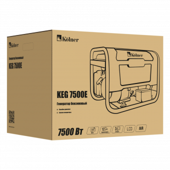 Изображение Генератор бензиновый Kolner KEG 7500E в каталоге Kolner