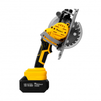 Изображение Пила дисковая аккум. Kolner KCW 18BL-125-1K, 18V UNI-M Standard, с АКБ 1х3.0 А·ч и ЗУ, в кейсе в каталоге Kolner