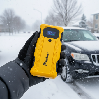 Пуско-зарядное устройство аккумуляторное для авто, 450 А, 12 000 мАч Kolner KBJS 450/12