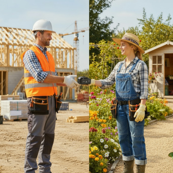 Изображение Снегоуборщик 18V UNI-M, 280 мм, (1х3.0 Ач, ЗУ, доп.ремень) Kolner KST 18-280-1 в каталоге Kolner