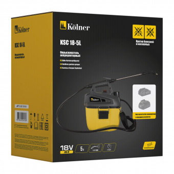 Изображение Опрыскиватель аккумуляторный Kolner KSC 18-5L, 18V UNI-M Standard в каталоге Kolner