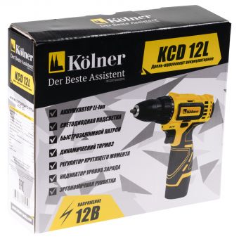 Cordless drill KOLNER KCD 12L