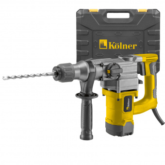 Перфоратор 3 режима, SDS-PLUS, 28 мм, 920 Вт, Kolner KRH 920С (кейс, смазка, набор оснастки)