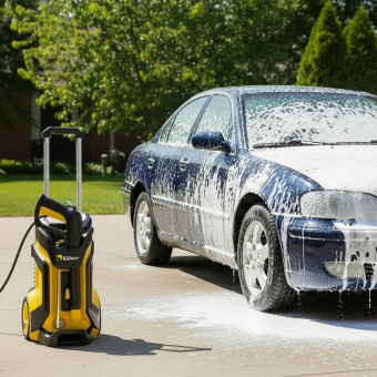 Мойка высокого давления Kolner К175, 2400 Вт, 175 Бар, 450 л/ч, шланг 8 м