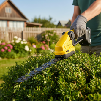 Изображение Ножницы- кусторез 18V UNI-M, 2в1, 2 насадки 13/22 см, Kolner KHT 18-220-1 (1х2.0Ач, ЗУ) в каталоге Kolner