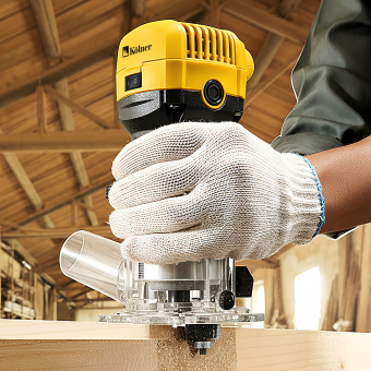 Изображение Кромочный фрезер с регулировкой оборотов 500 Вт, цанга 6 мм, глубина 40 мм, Kolner KR 500 в каталоге Kolner