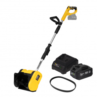 Изображение Снегоуборщик 18V UNI-M, 280 мм, (1х3.0 Ач, ЗУ, доп.ремень) Kolner KST 18-280-1 в каталоге Kolner