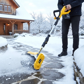 Изображение Снегоуборщик 18V UNI-M, 280 мм, (1х3.0 Ач, ЗУ, доп.ремень) Kolner KST 18-280-1 в каталоге Kolner