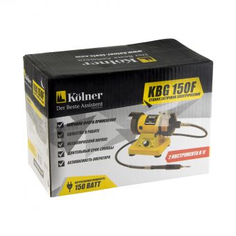 Electrical pedestal grinder with rotary tool KOLNER KBG 150F
