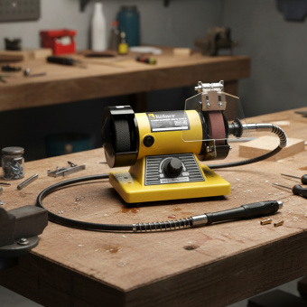 Станок заточной 75 мм с гибким валом Kolner KBG 75-120W-S