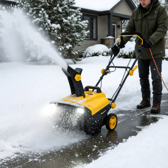 Изображение Снегоуборщик сетевой 2500 Вт, 500 мм, подсветка, Kolner KST 2500-500L в каталоге Kolner