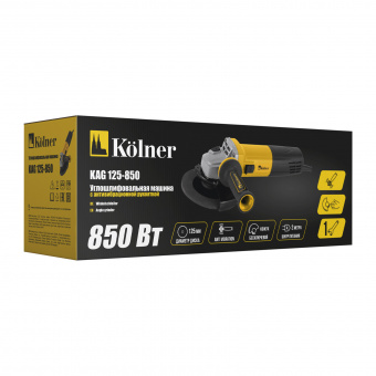 Машина углошлифовальная 125 мм 850 Вт, Kolner KAG 125-850